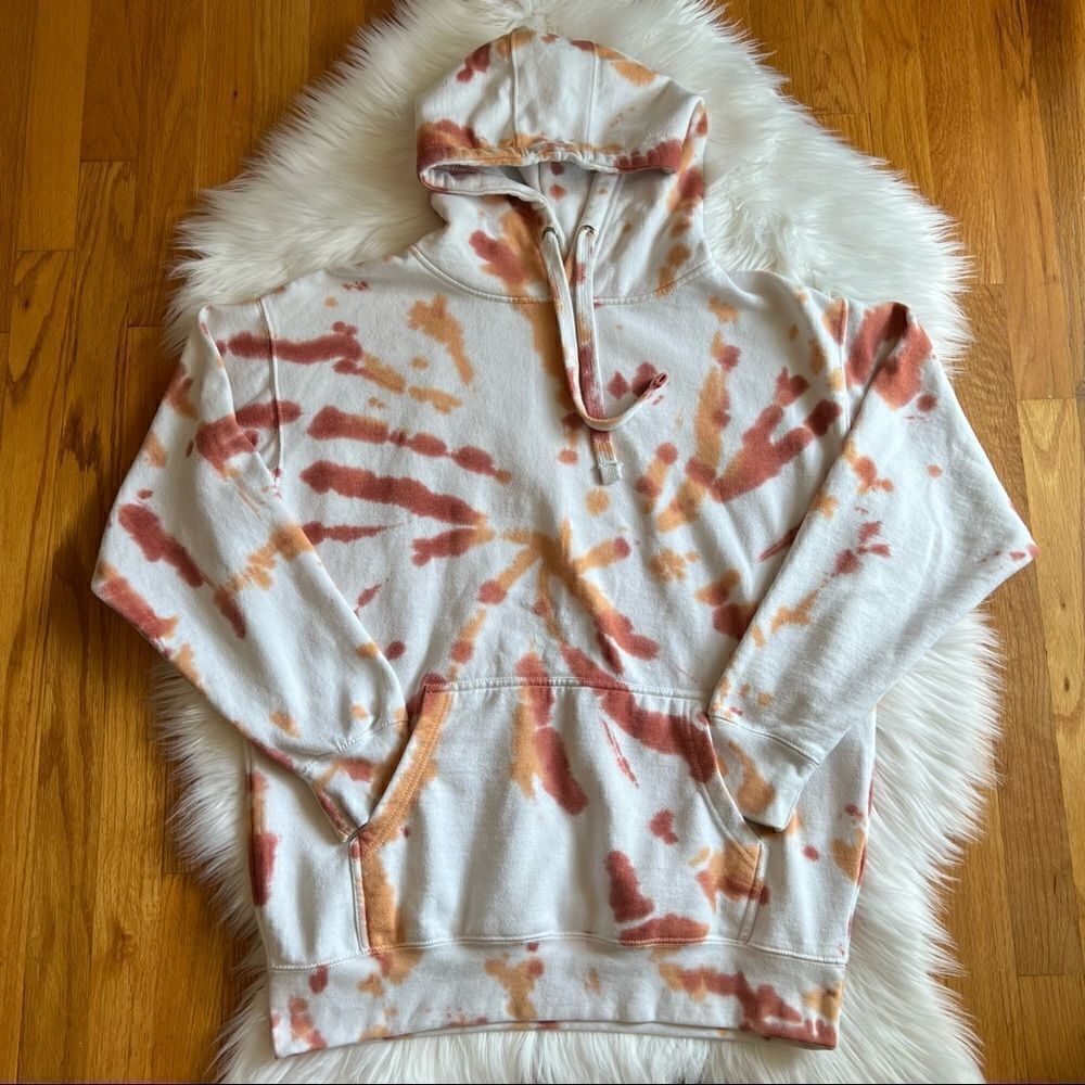 Women’s Tie Dye Hoodie By La Luxe Size S/M